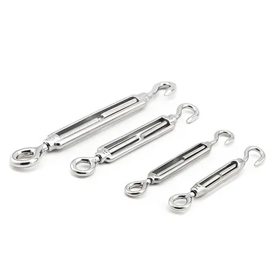 Qual é o formato do gancho no conjunto de 4 parafusos de fixação com gancho?